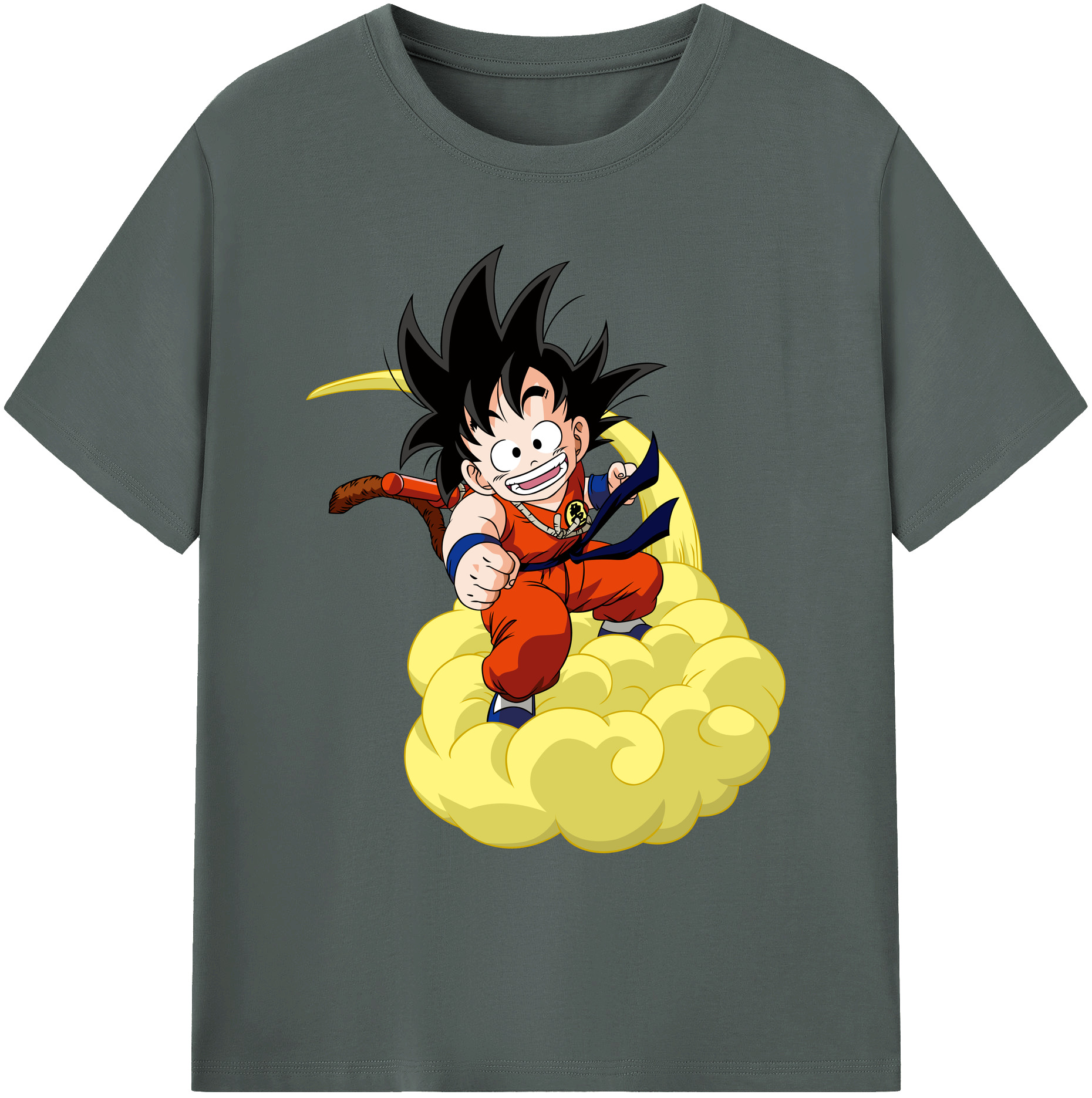 （画像用） ドラゴンボール 孫悟空（そん ごくう）Son Goku カカロット DRAGON BALL Kakarotto 綿100％ メンズ半袖Tシャツ｜肌触りやわらか＆通気性